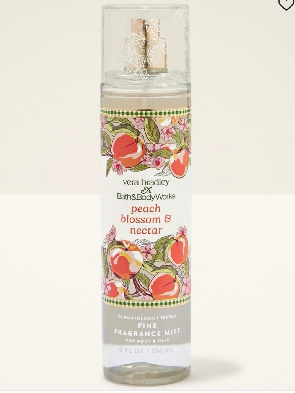 Bath & Body Works Rare Vera Bradley Peach Blossom & Nectar Fine Fragrance Mist